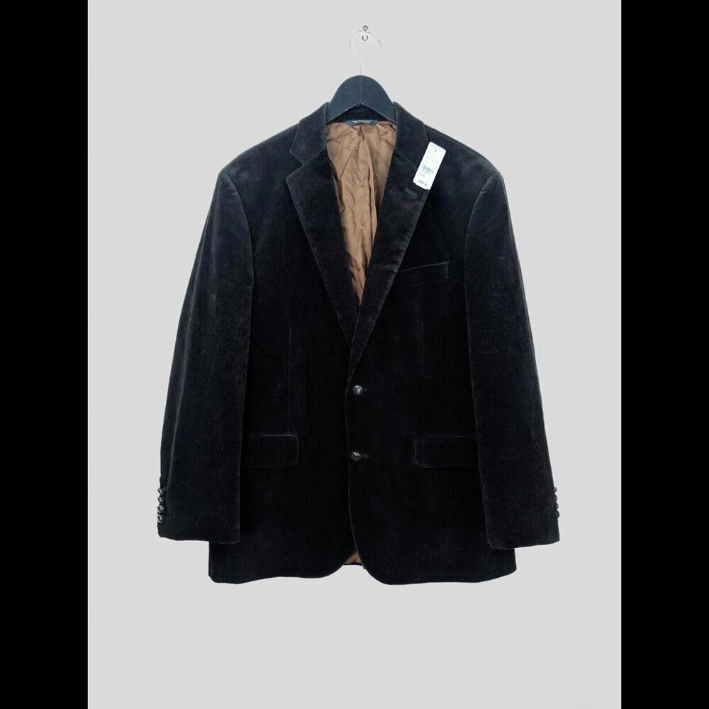 [SOLD] NWT BROOKS BROTHERS Men's Sz US 42R Black Corduroy Blazer Jacket Madison